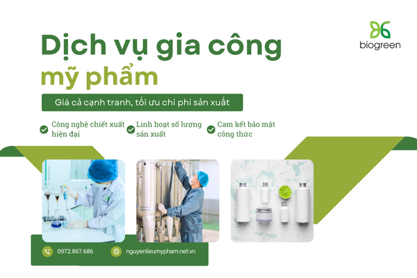 Tối ưu chi phí với dịch vụ gia công sữa tắm của Biogreen